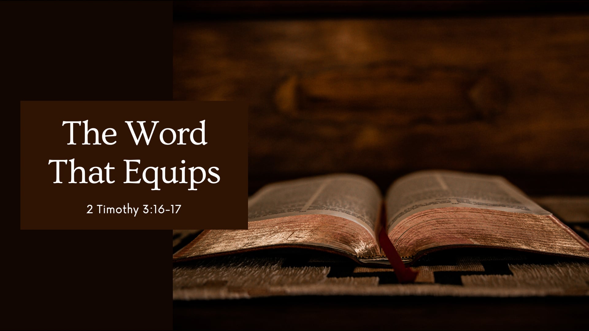 02/01/2026 - The Word That Equips