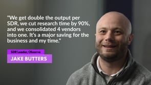 Observe, Inc. - Customer Success Story (Jake Butters - SDR Leader)