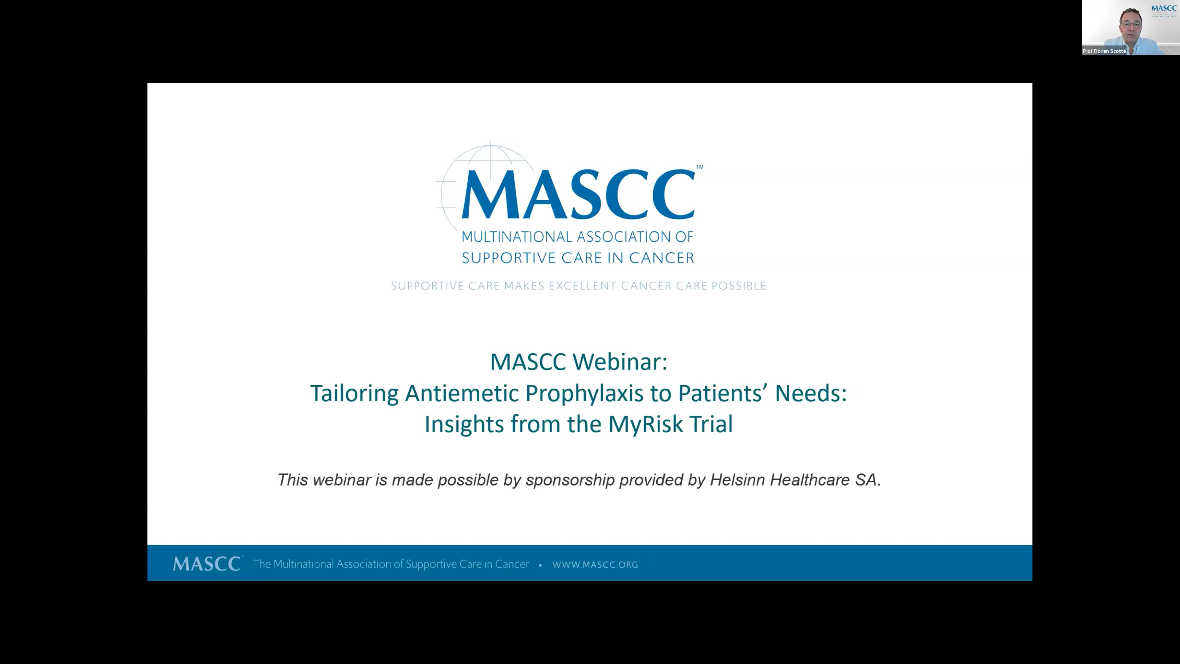 MASCC Webinar: Tailoring Antiemetic Prophylaxis to Patients’ Needs ...