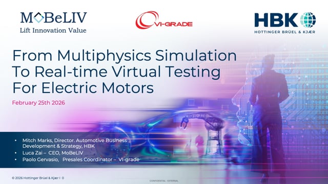 From multiphysics simulation to real-time virtual testing for electric motors