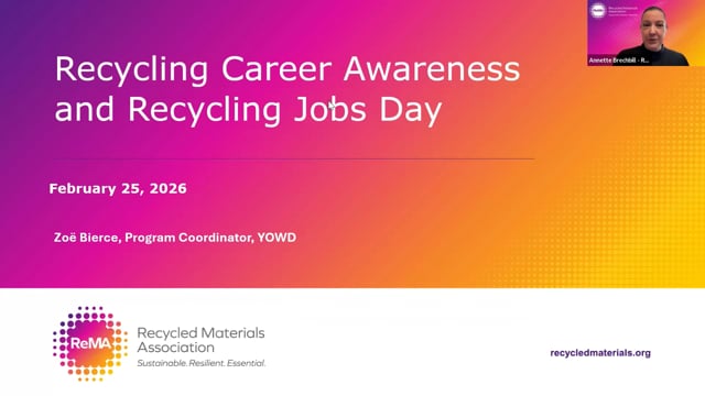 Recycling Career Awareness & Recycling Jobs Day