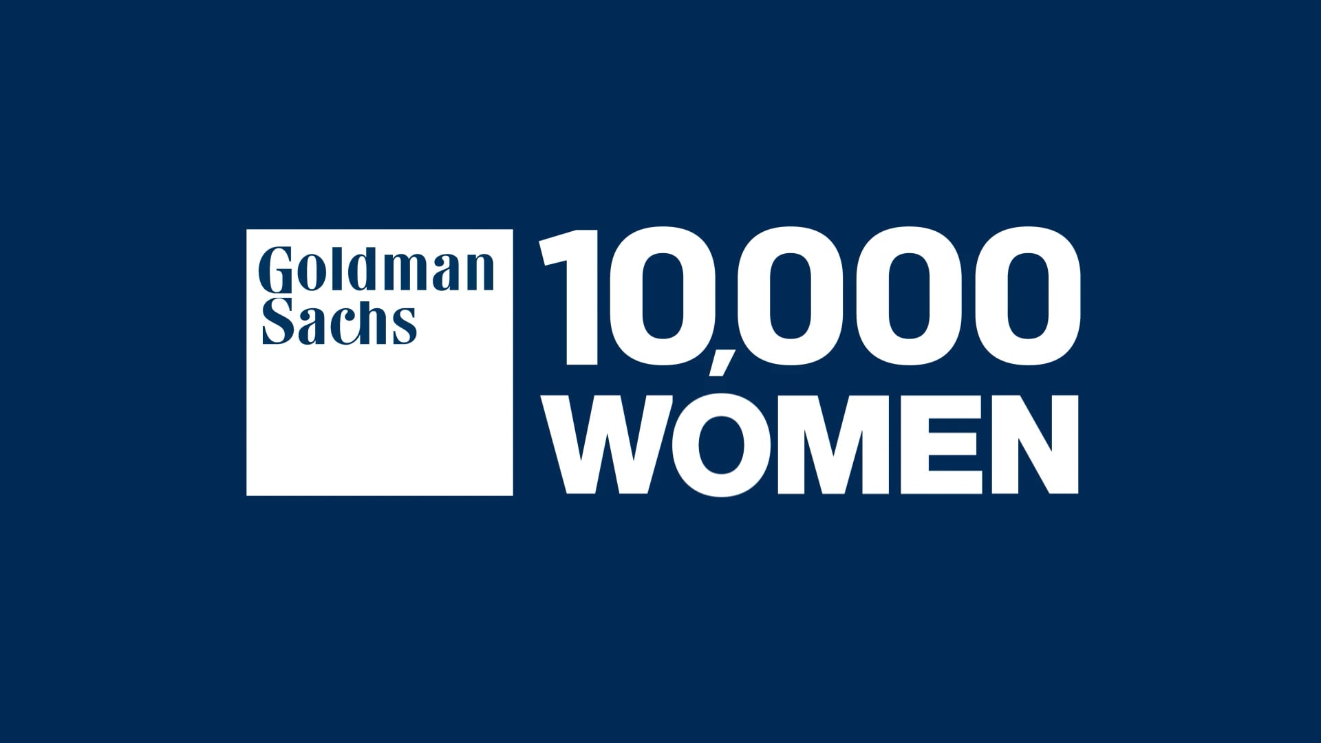 Goldman Sachs 10,000 Women: Internationalisation 