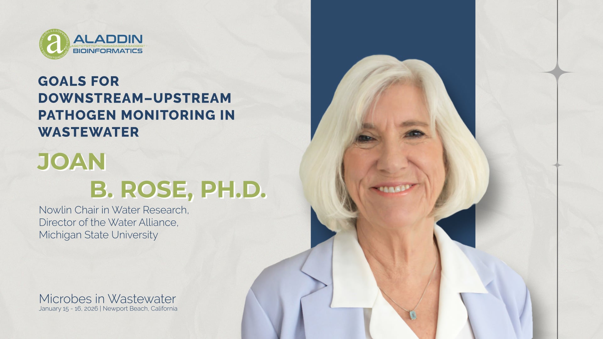 Thumbnail for video: Joan B. Rose, Ph.D.