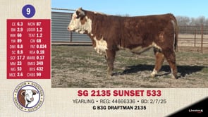 Lot #9 - SG 2135 SUNSET 533
