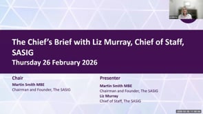 SASIG Webinar - The Chief’s Brief with Liz Murray, Chief of Staff, SASIG 2026-02-26 10:59:59