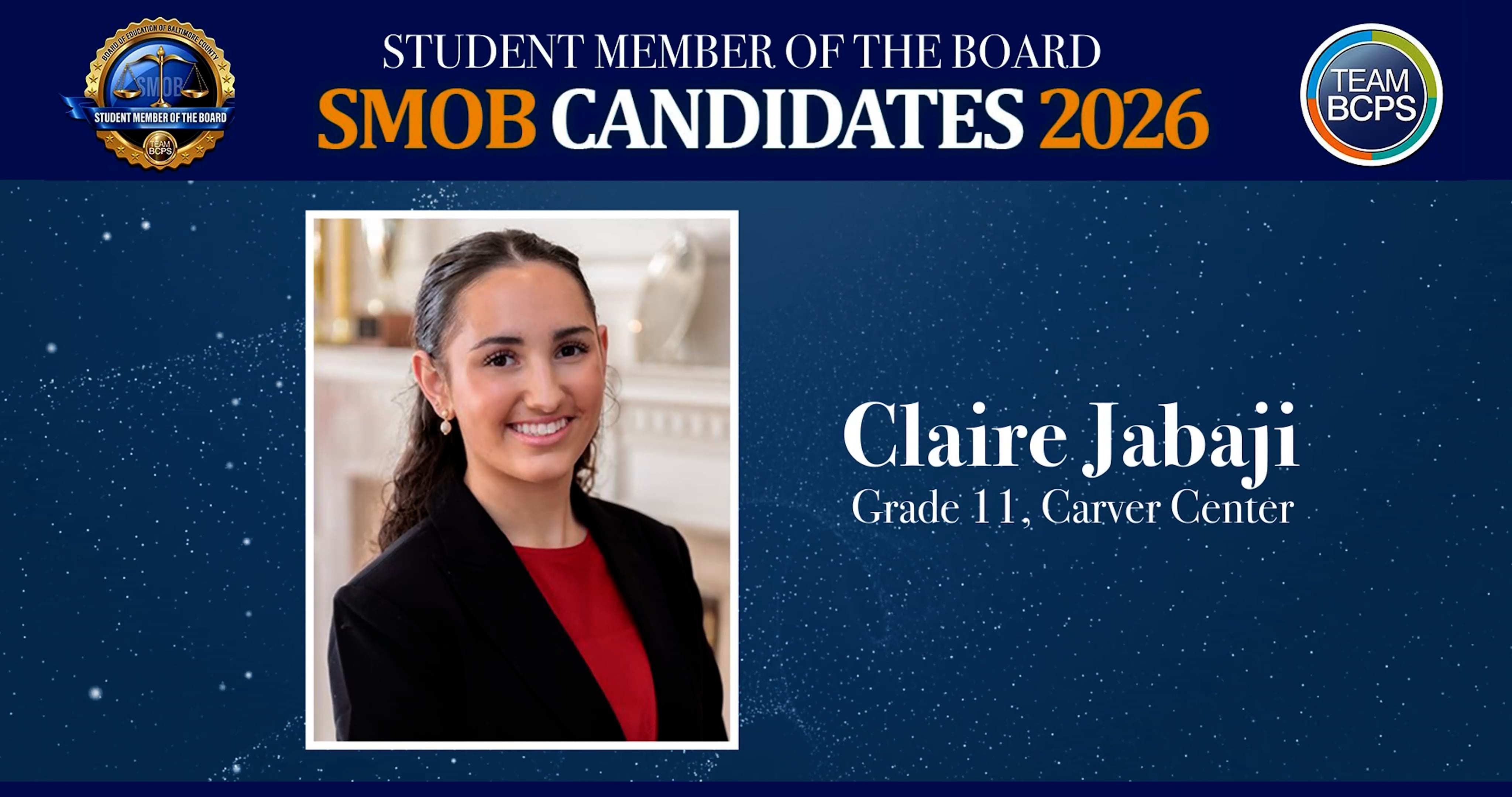 SMOB Candidate 2026 Speeches - Claire Jabaji | Videos & Movies on Vimeo