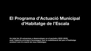 Presentació del Pla d''habitatge de l''Escala