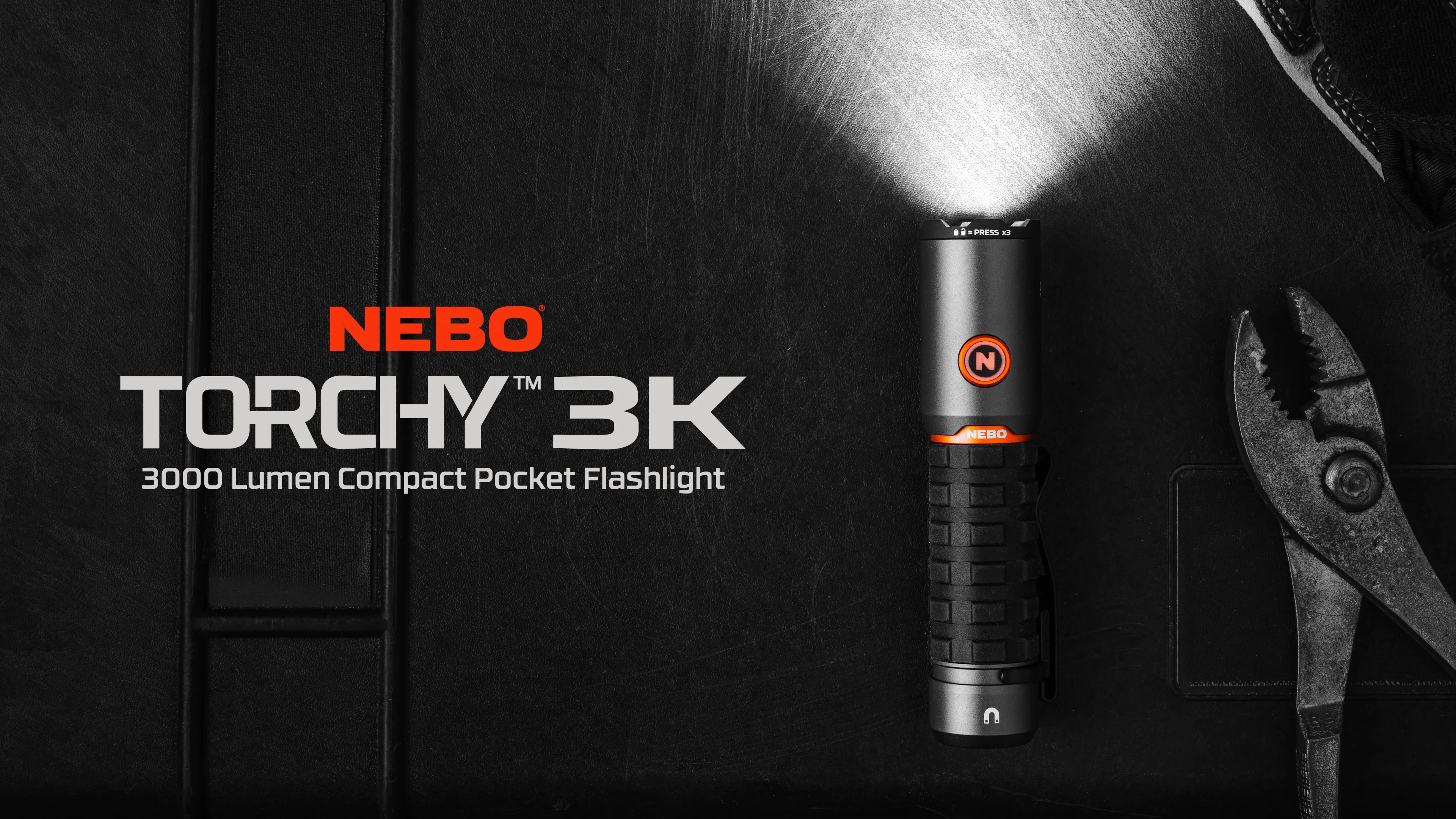 nebo 3000 lumen flashlight Master Series FL3000 Torch with 5 Light Modes - Rechargeable & Waterproof C rechargeable NEBO Transcend 3000 Rechargeable Headlamp