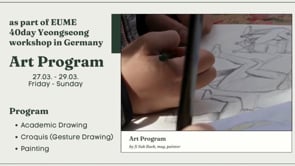Art Class Weekend Program As a part of 1st EUME Hyojeong Cheonshim CB Yeongseong 40-DayWorkshop