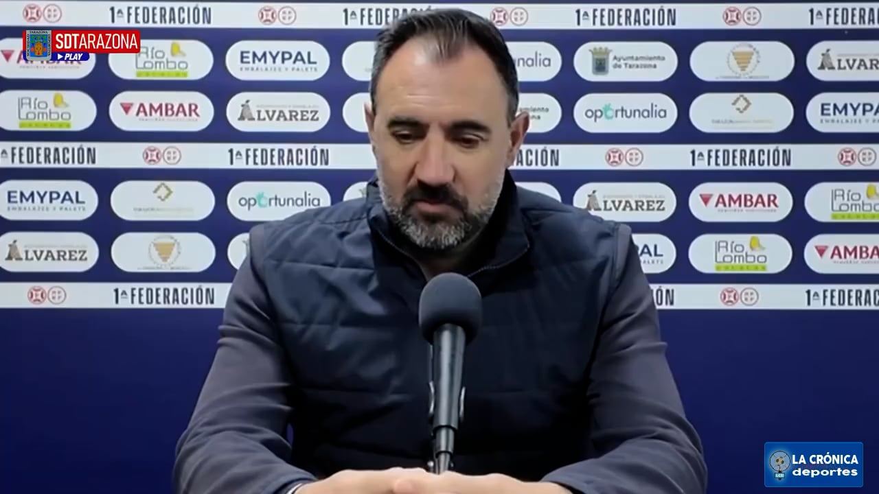LA PREVIA / UD Ibiza - SD Tarazona / JUANMA BARRERO (Entrenador Tarazona) J26 - 1ª RFEF G2 / Fuente: SD Tarazona