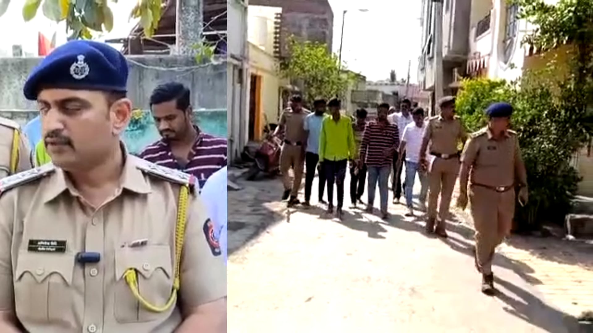 लातूर शहरात दहशत निर्माण करणाऱ्या कोयता गॅंगची पोलिसांनी काढली वरात