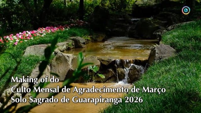 Capa do vídeo do “Making of do Culto Mensal de Agradecimento - 2026”.