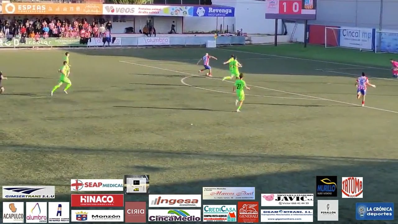 (RESUMEN y GOLES) At Monzón  Alumbra 4-0  CD Utrillas / J 24 / 3ª RFEF