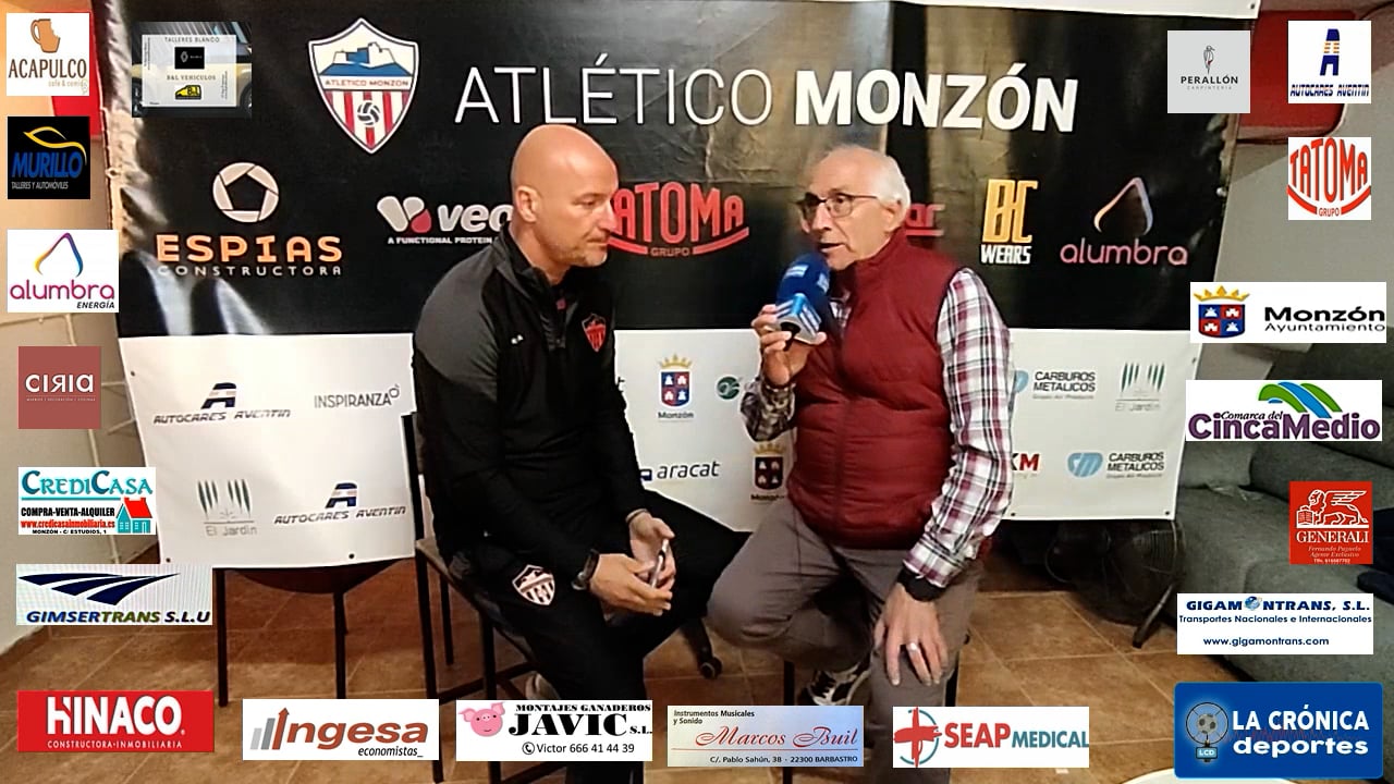 ISMAEL MARIANI (Entrenador Monzón) At Monzón Alumbra 4-0 CD Utrillas / J 24 / 3ª RFEF
