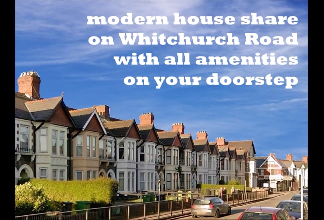 Double Room in Prof House Share on Whitchurch Road Main Photo