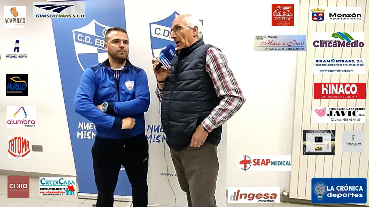 LIGA NACIONAL JUVENIL  J-22  CD EBRO 3-1  AT.MONZÓN GIGAMONTRANS   JOSEMI  BLANCO ( ENTRENADOR AT.MONZÓN GIGAMONTRANS )