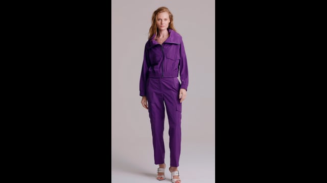 Jaqueta Tecido Tecnológico Roxo Renata