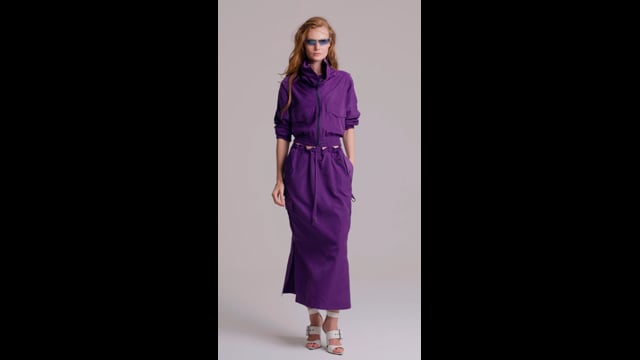 Saia Tecido Tecnológico Roxo Renata