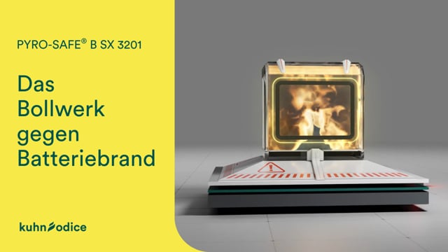 PYRO-SAFE<sup>®</sup> B SX 3201 – Brandschutzdichtung für Lithium-Ionen-Batterien