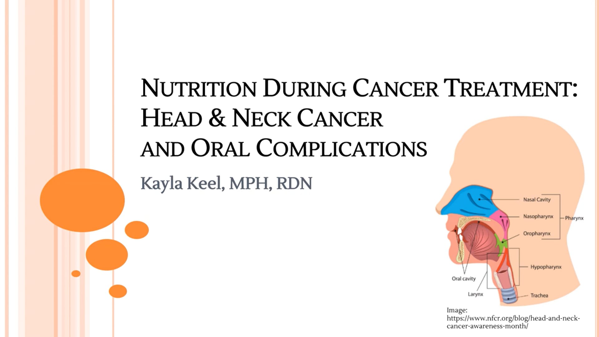 Oncology Nutrition Series - Episode 6: Nutrition During Cancer Treatment - Head & Neck Cancer Oral Complications