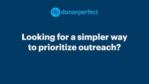 DonorPerfect Donor Score