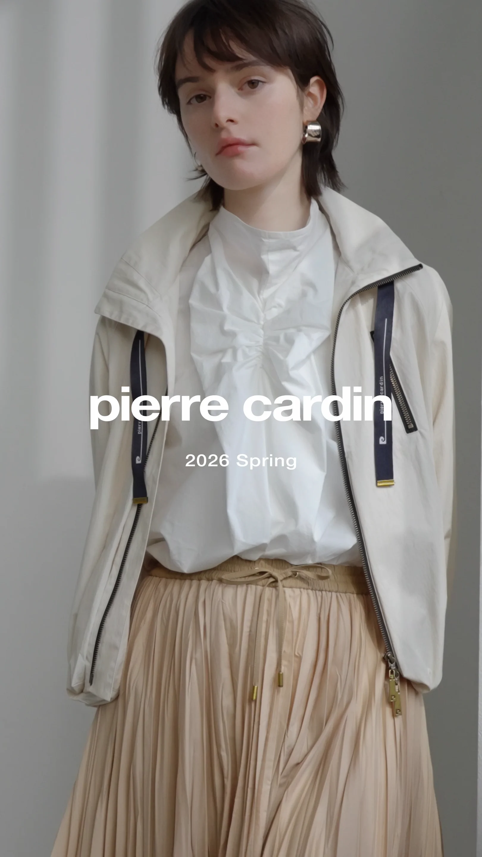 カタログ掲載】ランダムプリーツ スカート ｜ pierre cardin（ピエール