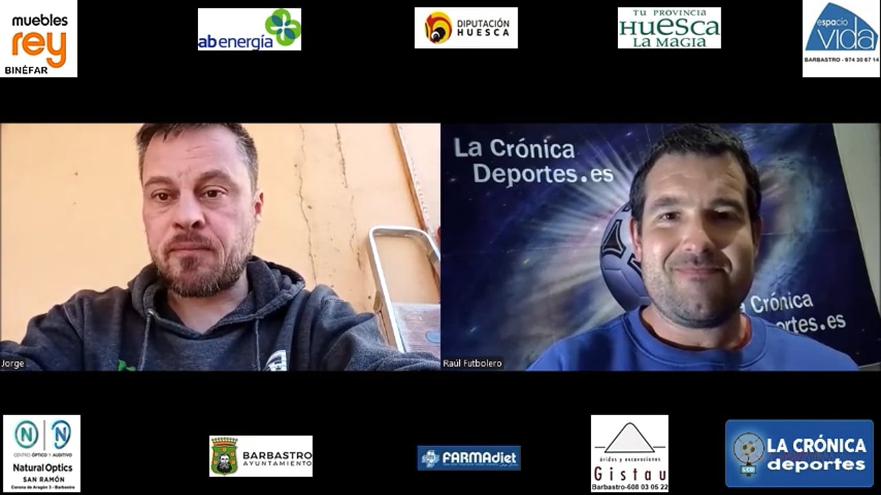 "Jornada 22" Análisis Primera Regional G2 / JORGE GRACIA (Entrenador Sobrarbe) 