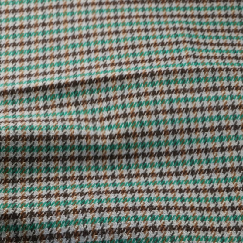 Vidéo: Tweed de laine - Pieds de poule vert, bleu & marron