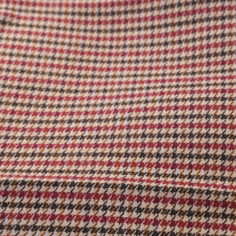 Vidéo: Tweed de laine - Pieds de poule bordeaux, bleu & marron