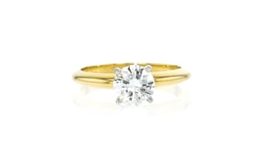 1.01 Carat Diamond Solitaire Ring in 14kt Yellow Gold