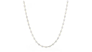 3.00 ct. t.w. Lab-Grown Diamond Station-Style Necklace in 18kt Gold Over Sterling