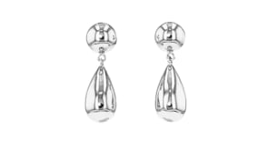 Sterling Silver-Plated Teardrop Earrings