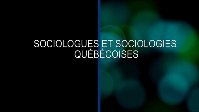 Sociologues et sociologies québécoises – Entretien avec Nicole Ramognino – Parcours universitaire à Aix-en-Provence : le contact avec la sociologie « par la bande » (Capsule 2)
