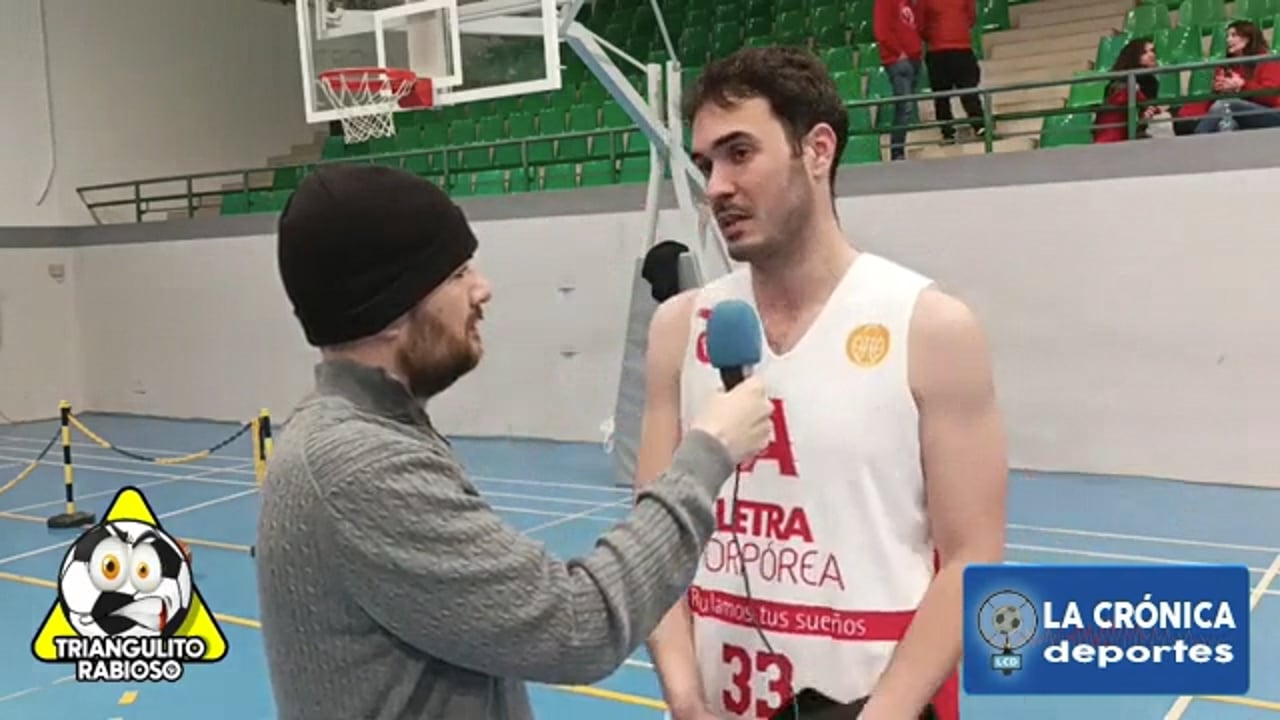 (ENTREVISTAS POST PARTIDO) Letra Corpórea Barbastro 80-96 CB Valls Tallers P Martín / 3ª FEB Grupo C- A / Fuente: El Triangulito