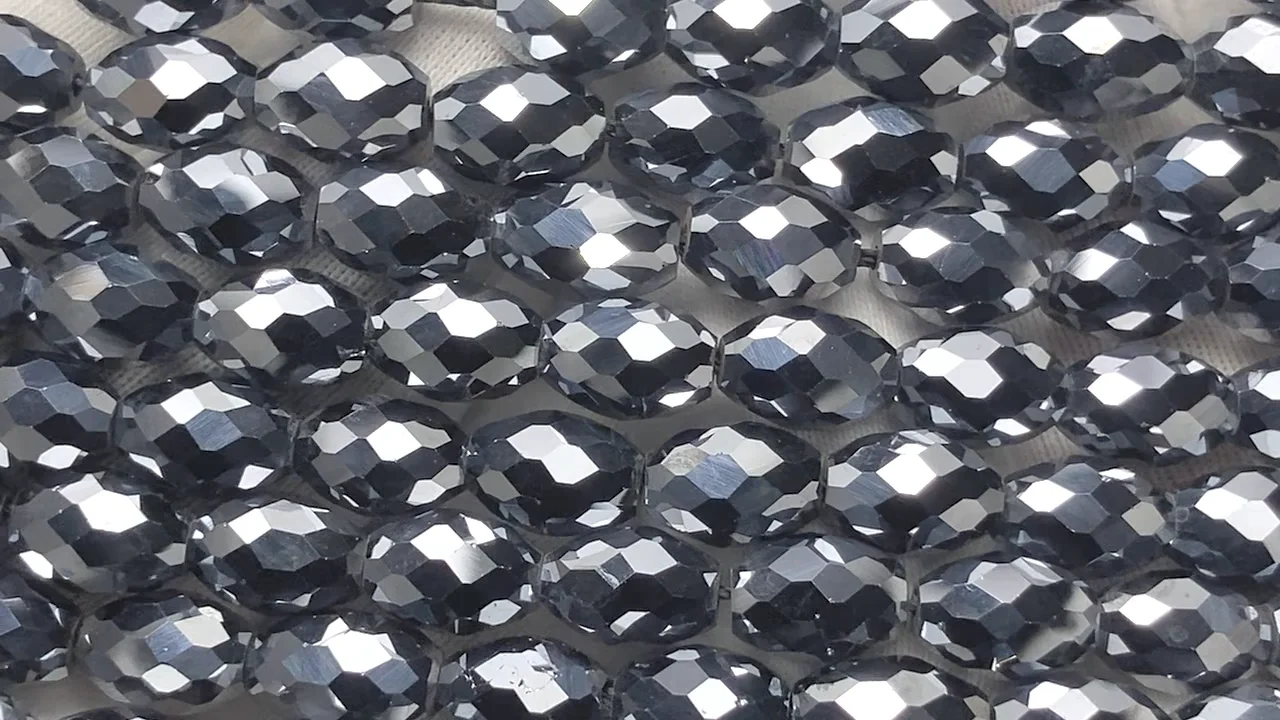 高純度テラヘルツ鉱石 ライスカット8×6×6mm 1連｜天然石ビーズの卸問屋