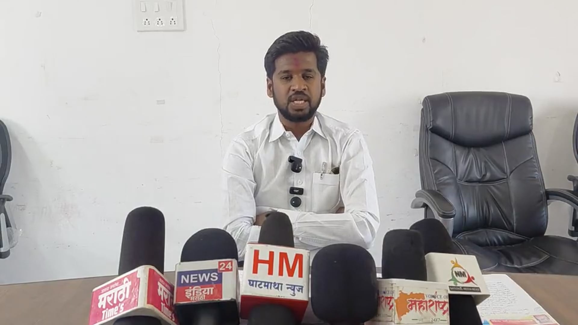 खरसुंडी समितीवर अपहाराचा गंभीर आरोप शेखर निचळ यांनी पत्रकार परिषद