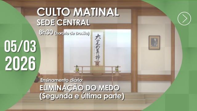 Capa do vídeo do “Culto Matinal | Sede Central - 05/03/2026”.