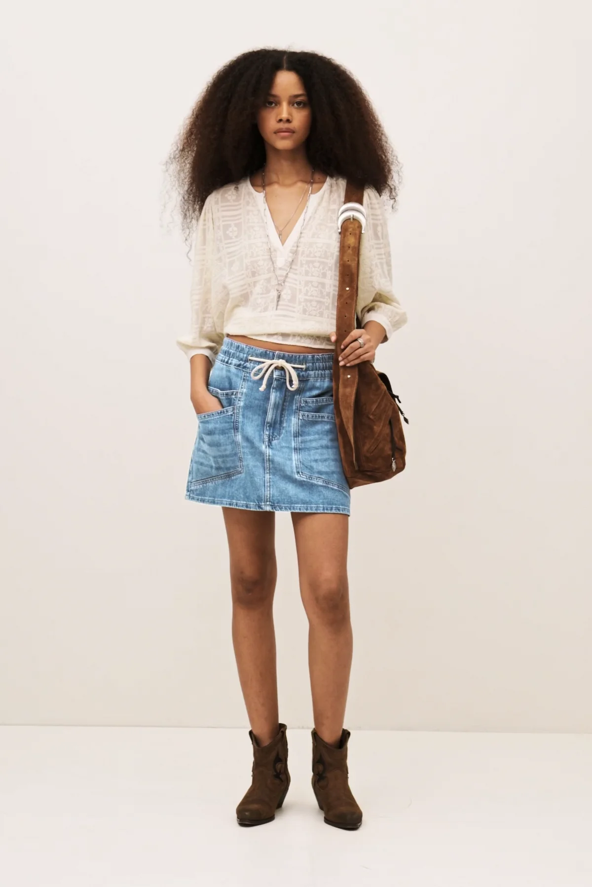 Mini Skirt Martina Blue // ba&sh US