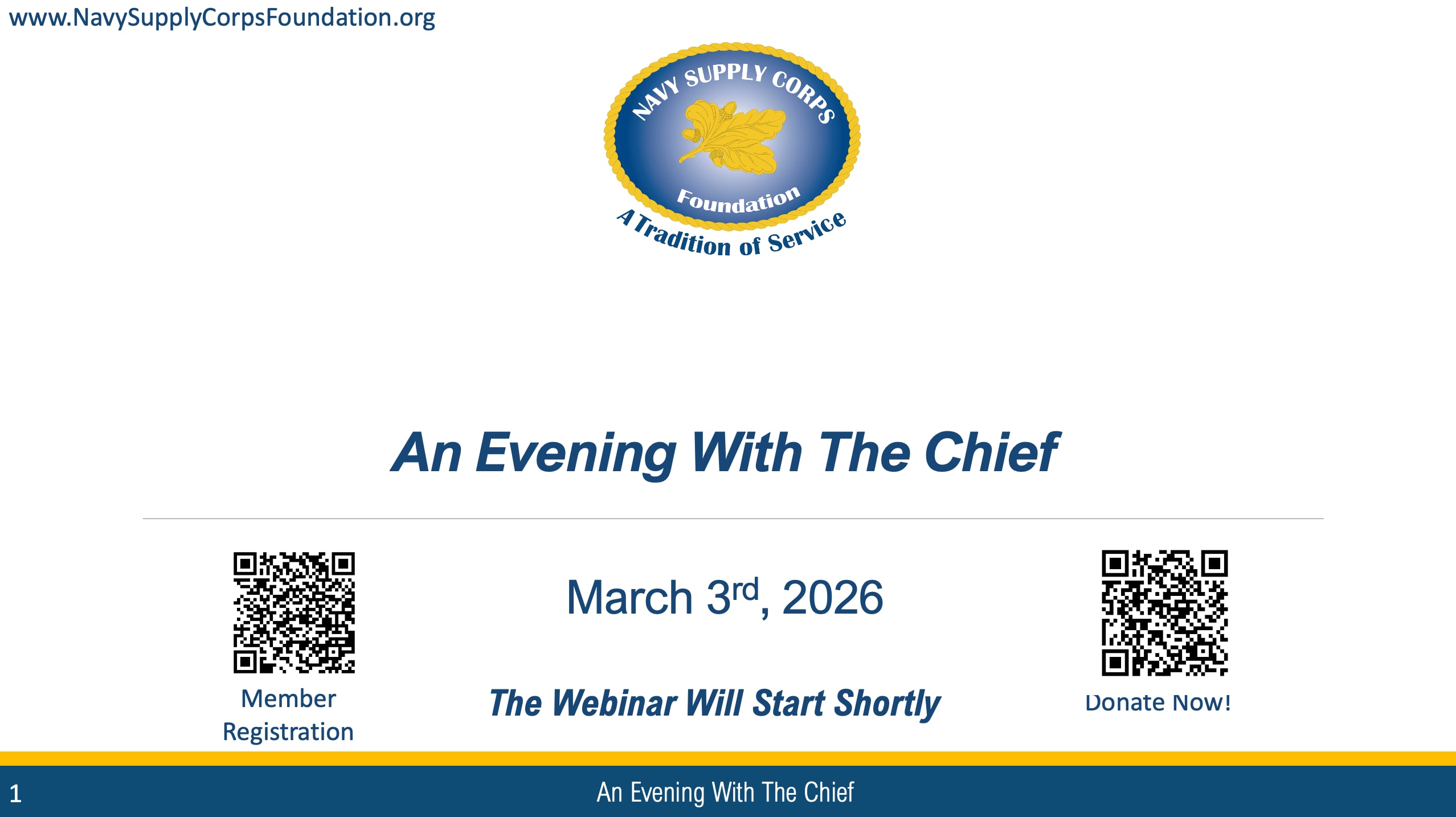 An Evening With the Chief March 3rd, 2026 | Videos & Movies on Vimeo