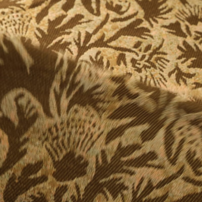 Vidéo: Jacquard de laine - Feuillage marron