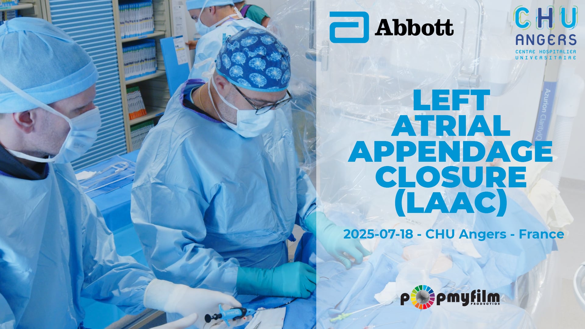 Left Atrial Appendage Closure (LAAO) with ICE – Live Case CHU Angers | Fermeture auricule gauche