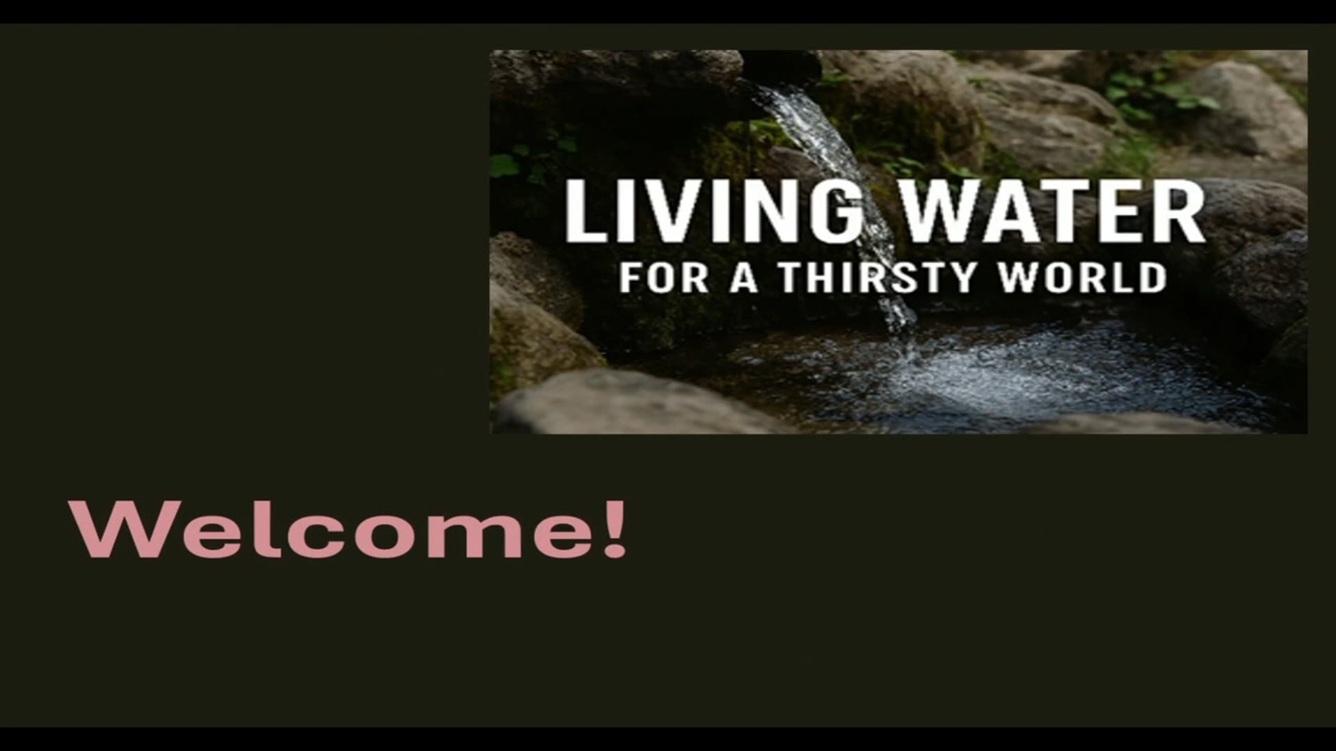 20260308 Living water sermon