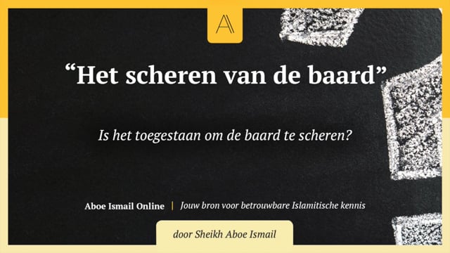 Het scheren of trimmen van de baard