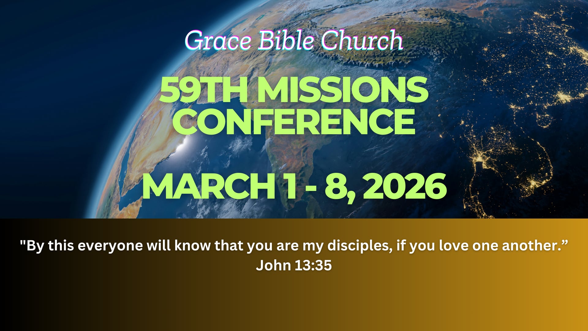 03/08/2026 - Missions Conference 2026