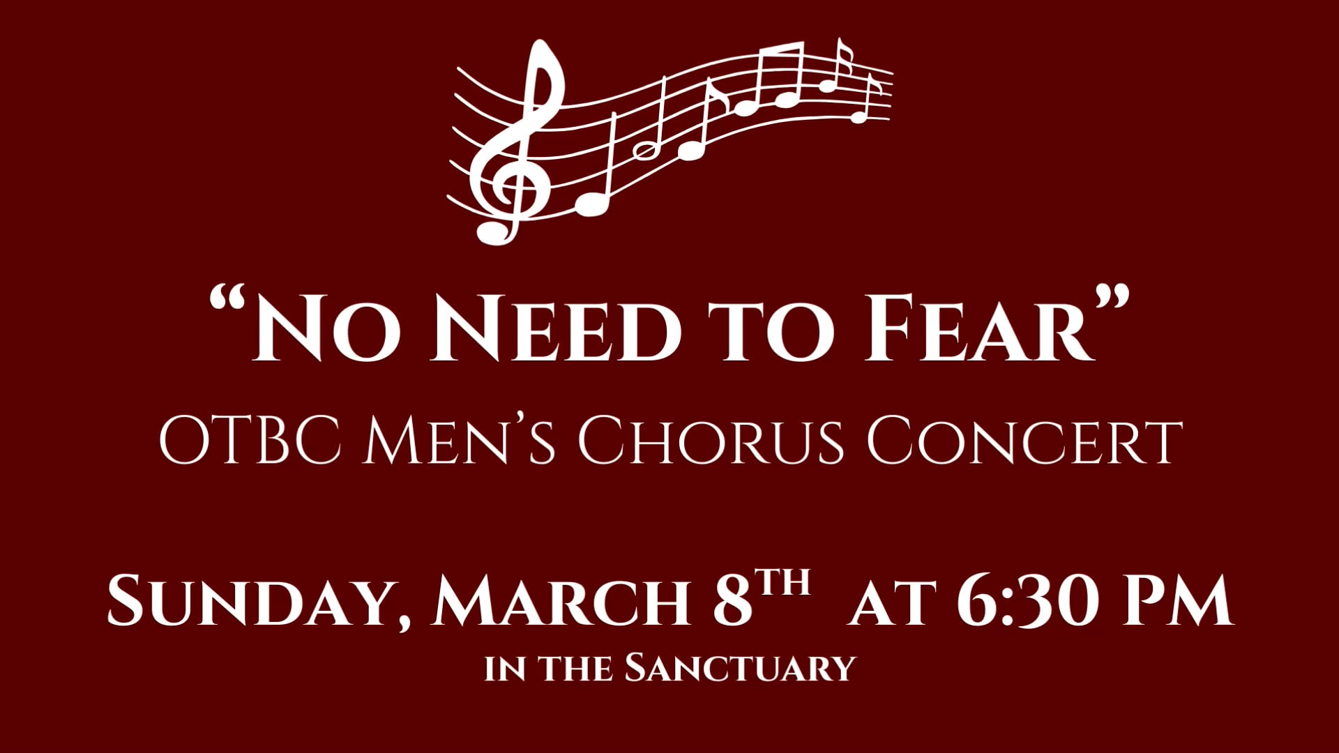 Men's Chorus Concert 3-8-2026