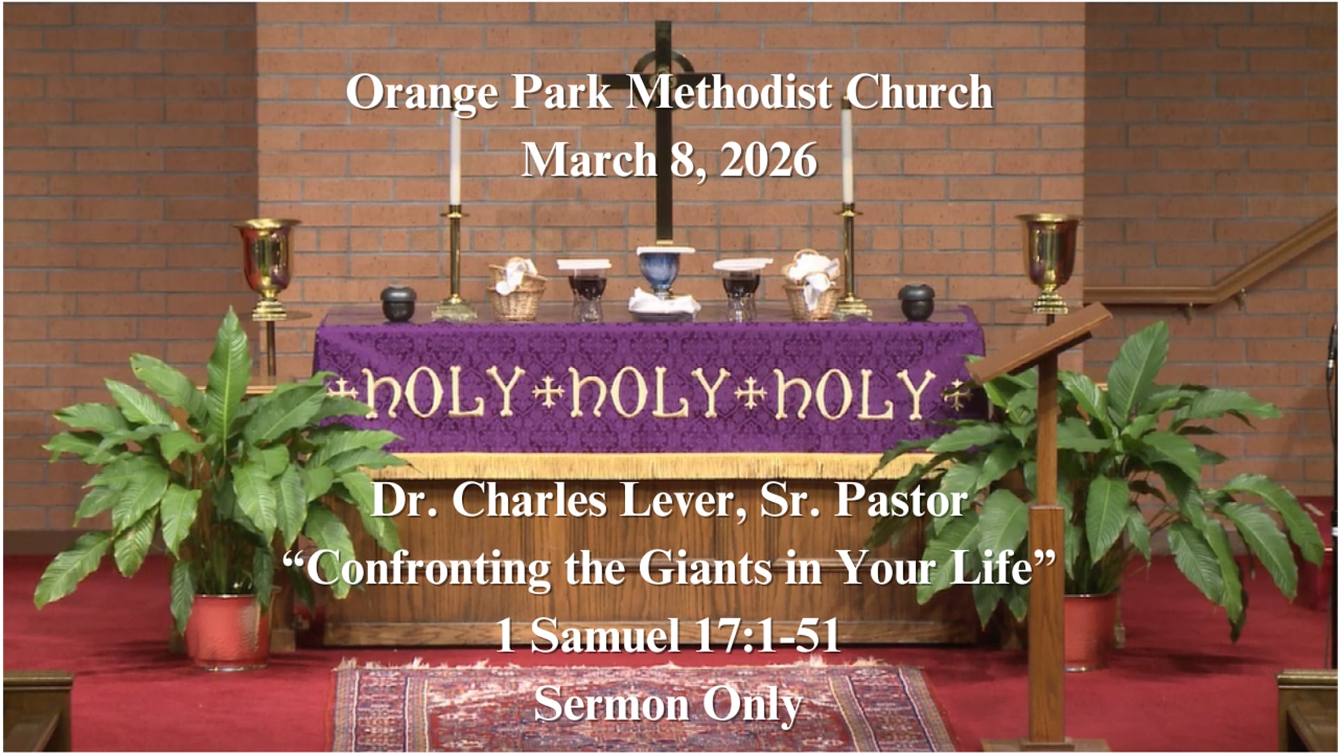 March 8, 2026 Sermon Only