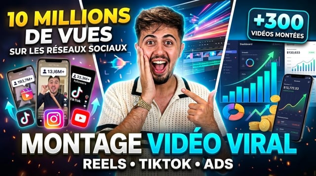réaliser le montage vidéo de votre  Short  / Réel / TikTok