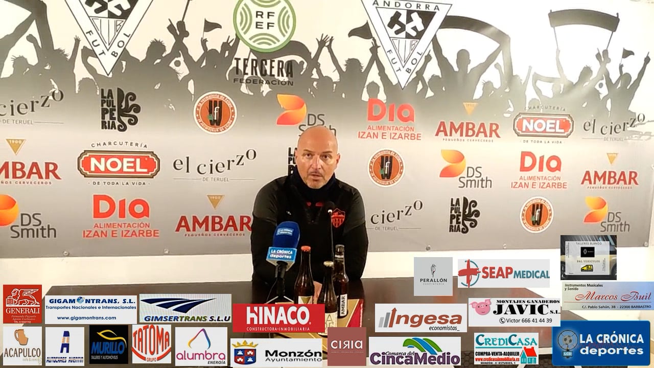 ISMAEL MARIANI (Entrenador Monzón) Andorra 2-1 At.Monzón Alumbra / J 25  / 3ª RFEF