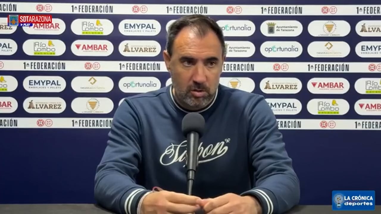 JUANMA BARRERO (Entrenador Tarazona) SD Tarazona 0-0 FC Cartagena / J27 - 1ª RFEF G2 / Fuente: SD Tarazona 