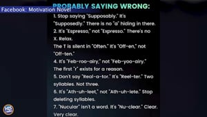 7 Words You're Saying Wrong